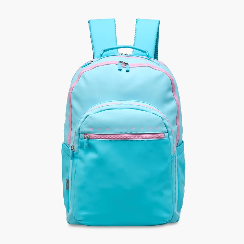 Us Polo Assn  شنطة ظهر بطبعات شعار وسحّاب إغلاق وجيب للابتوب من مونكرومو - 45x32x18 سم